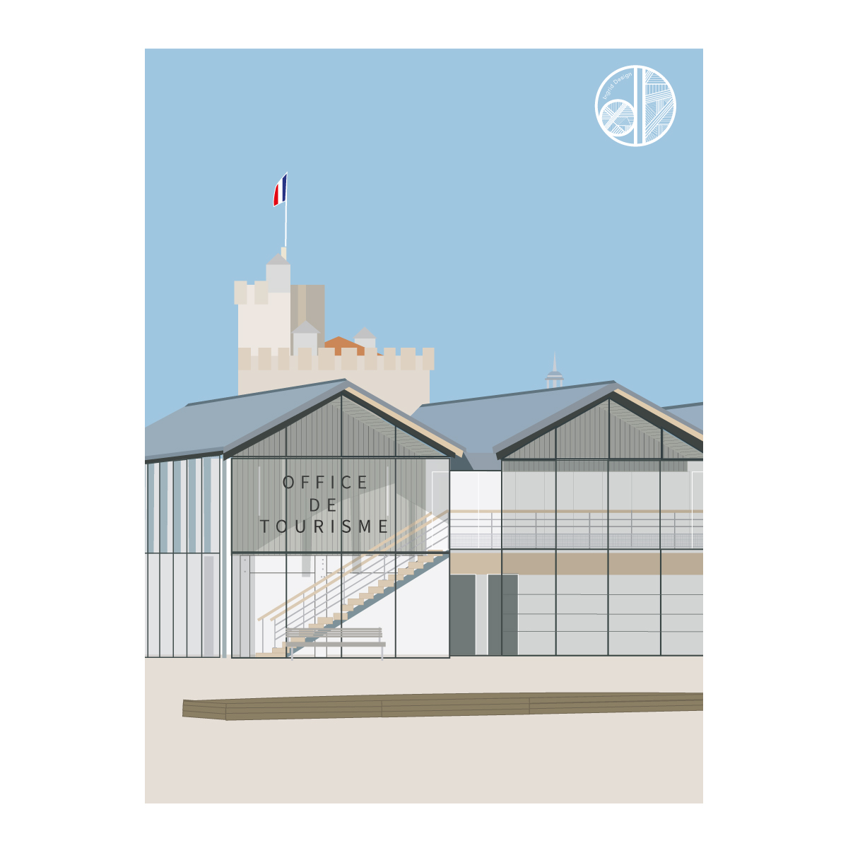 Office de tourisme La Rochelle illustration architecture