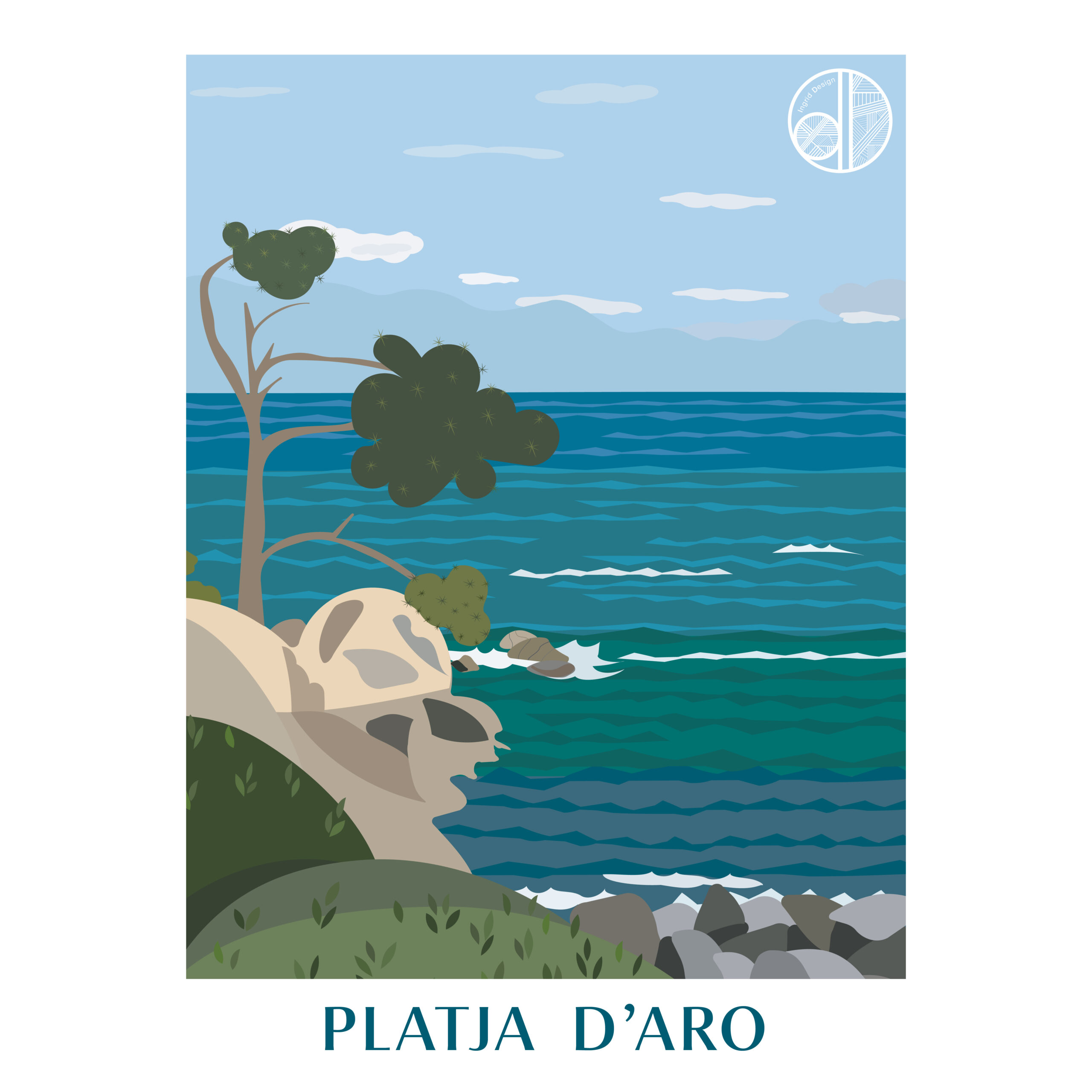 illustration Platja d'art Espagne Costa Brava