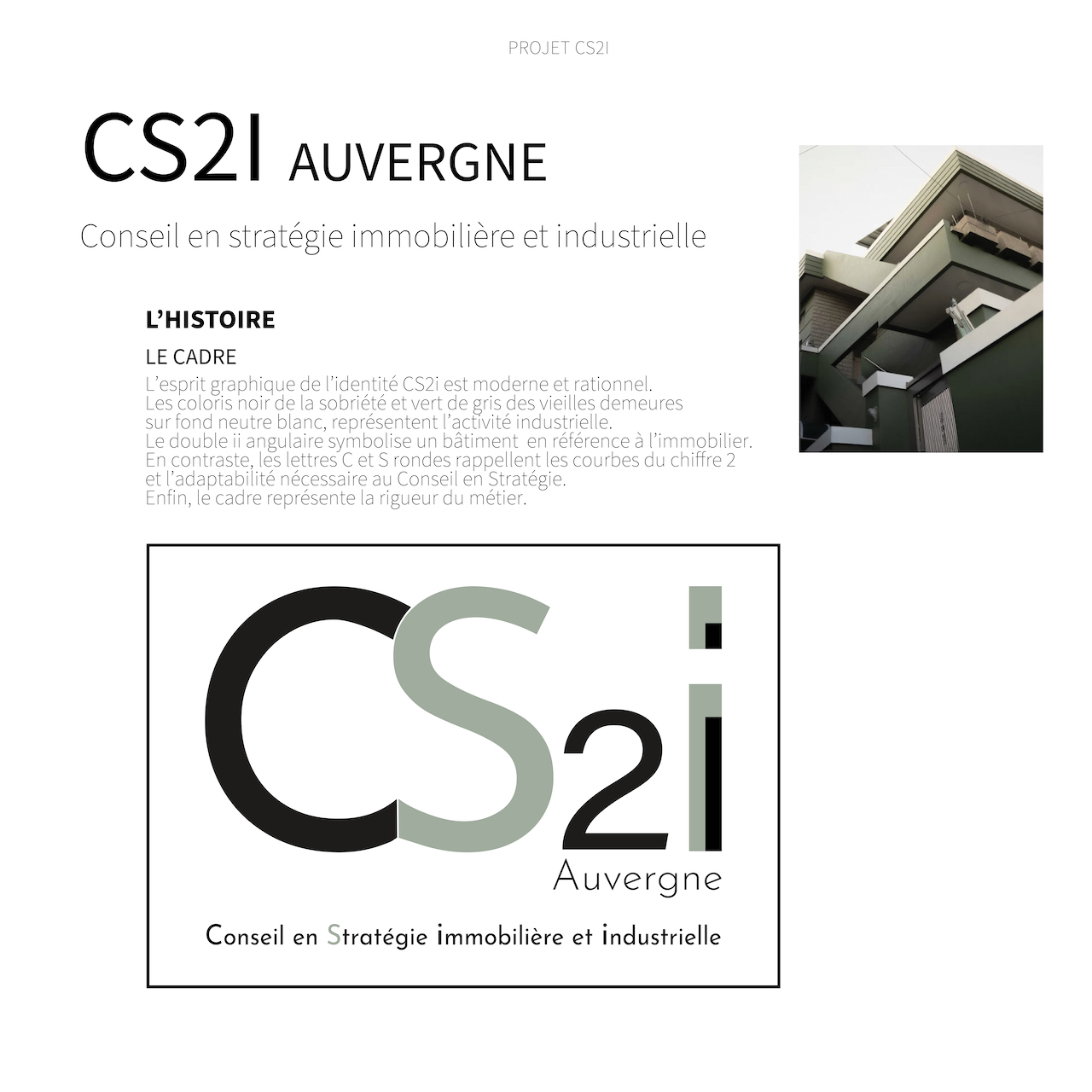 Projet logo CS2i immobilier graphisme