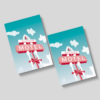 2 cartes postales Valentine motel