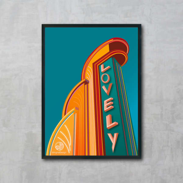 Affiche 30x40 cm lovely