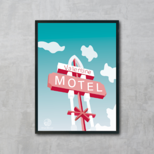 Affiche 30x40 cm Valentine Motel